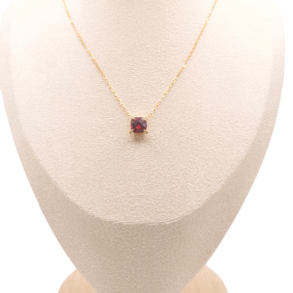 Garnet stone necklace (January birthstone) - Picture 2 of 3
